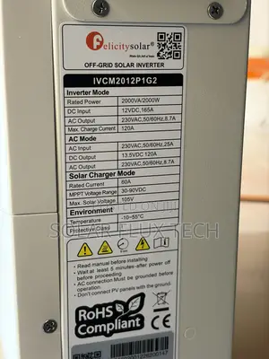 2kva 12v Felicity Hybrid Inverter
