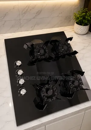 Luxury 4-Burner Built-in Gas Hob - Flip Up