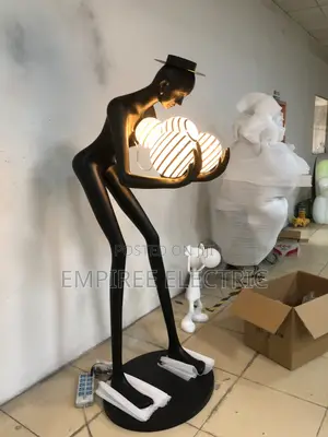 Nordic Humanoid Sculpture Floor Lamp