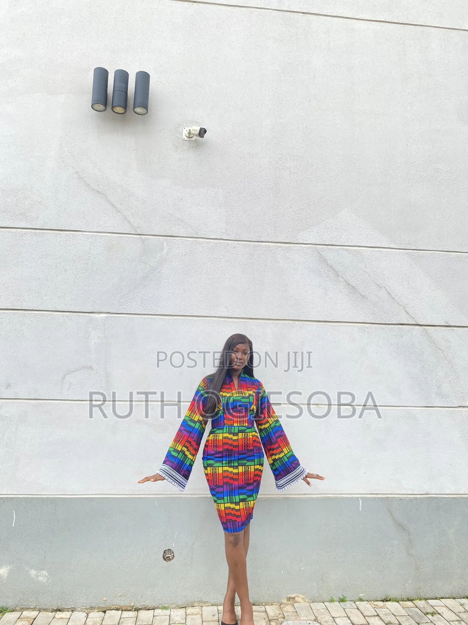 Akwete Ankara Gown