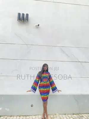 Akwete Ankara Gown