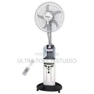 LONTOR 18 Inches Rechargeable Water Mist Humidifier Fan