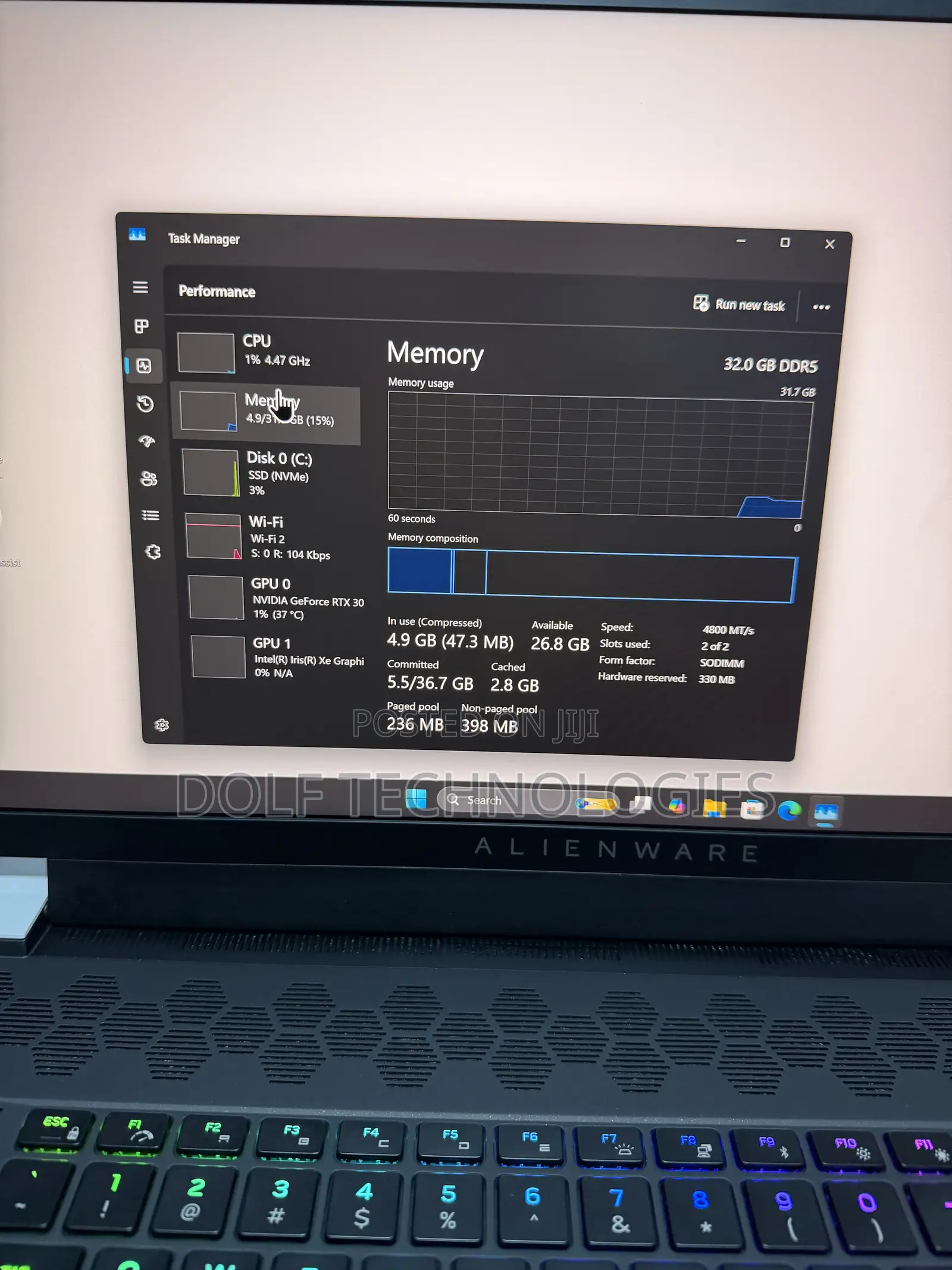 Laptop Alienware X17 R2 32GB Intel Core i9 SSD 1T
