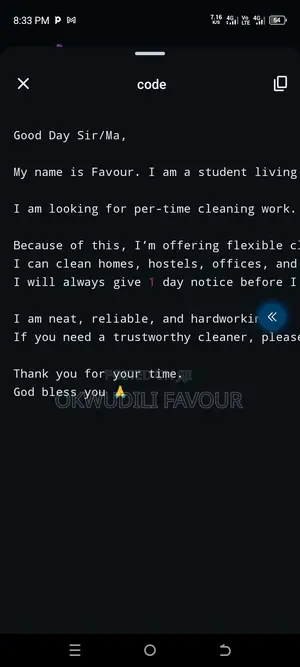 Cleaning Services