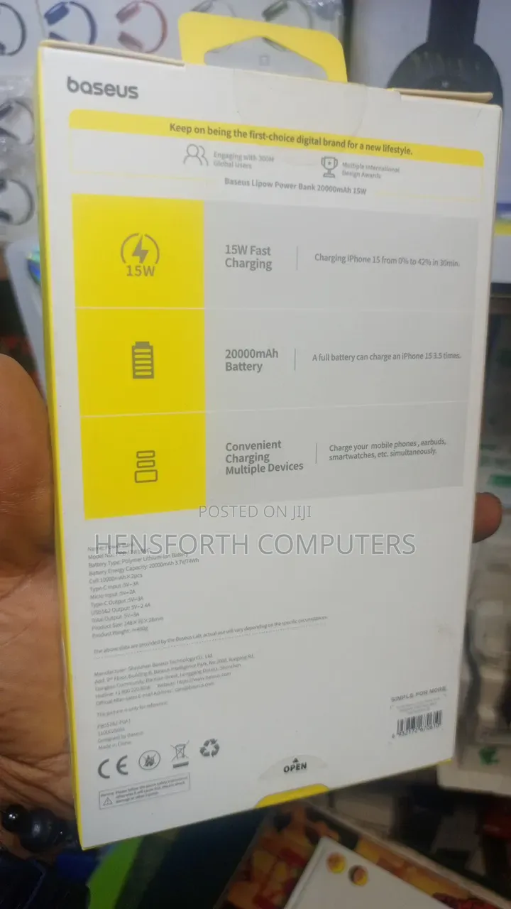 Baseus 20000mAh Powerbank