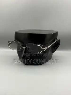 Prada-Style Rimless Fashion Sunglasses