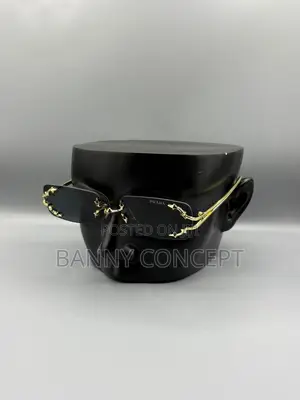 Prada-Style Rimless Fashion Sunglasses