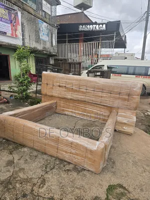 6/6 Bedframe With Turkey Material With Two Side Drawers