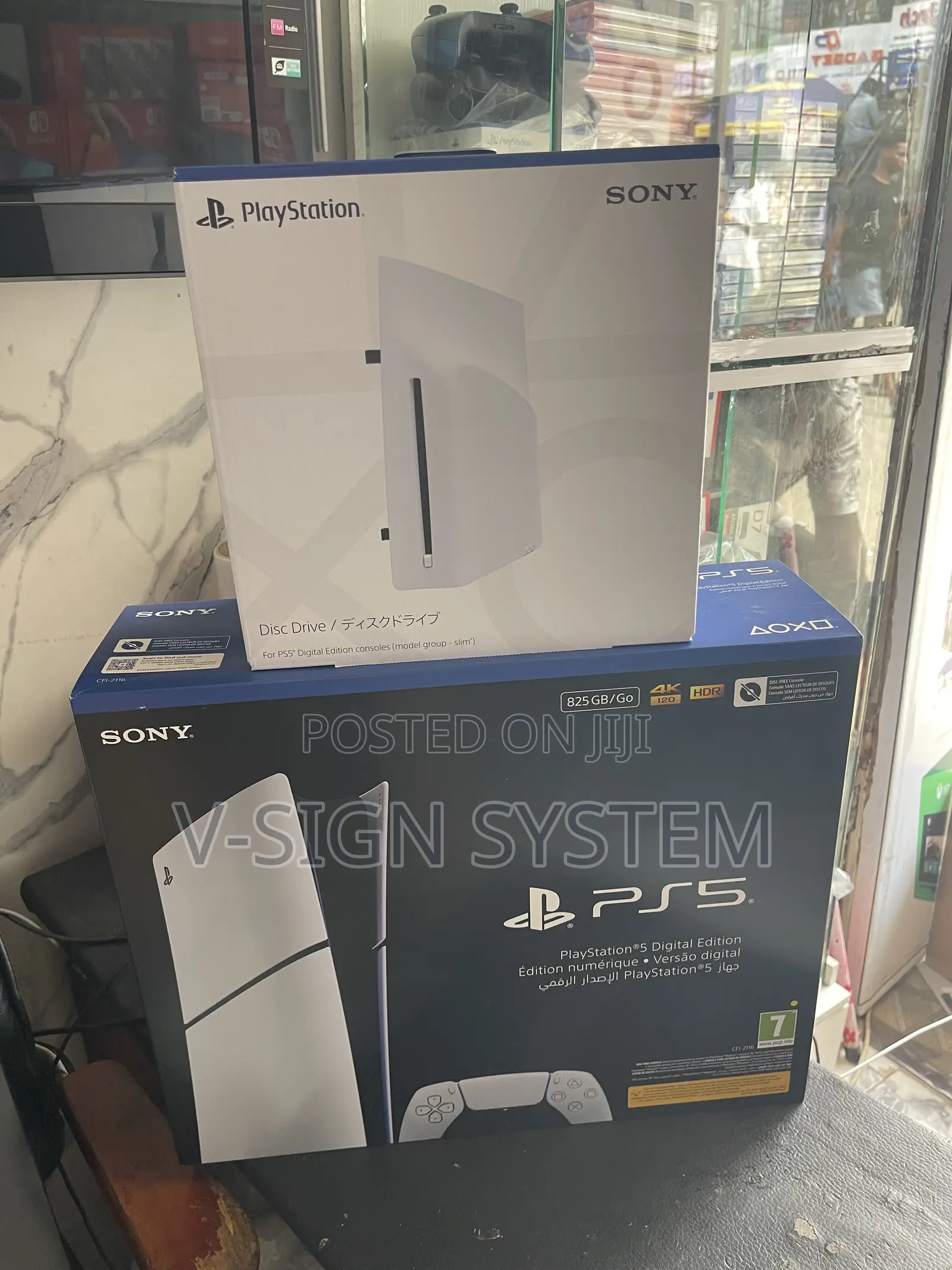 PS 5 Slim Digital With Disk Drive