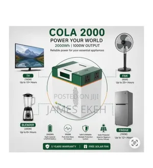 Cola 2000wh/1000w Solar Generator