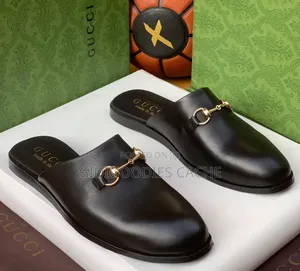 Men's Horsebit Leather Mules Size 40-46