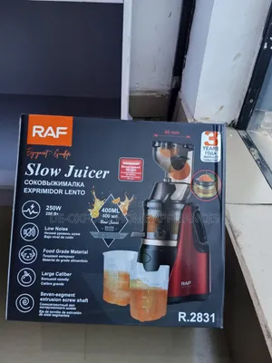 Raf Slow Juicer 400mls Big Jar Red Colour