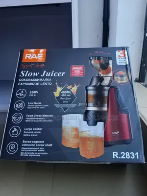Raf Slow Juicer 400mls Big Jar Red Colour