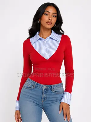 Women’s Contrast Collar Top