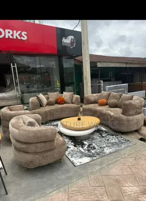 Elegant Brown Sofa Set
