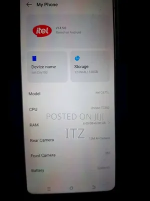 Itel City 100 128 GB Bronze