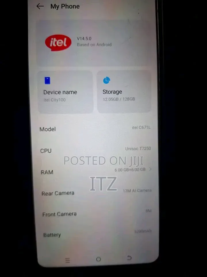 Itel City 100 128 GB Bronze
