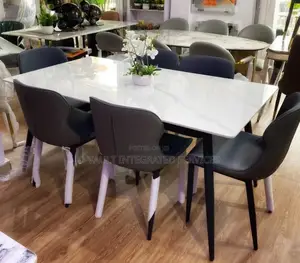 6 Seater Deluxe Marble Dining.