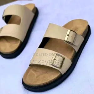 Stock Men's Leather Slippers
