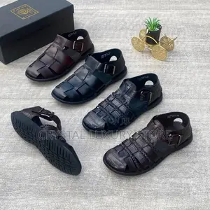 Erutti Quality Luxury Men Genuine Leather Sandals