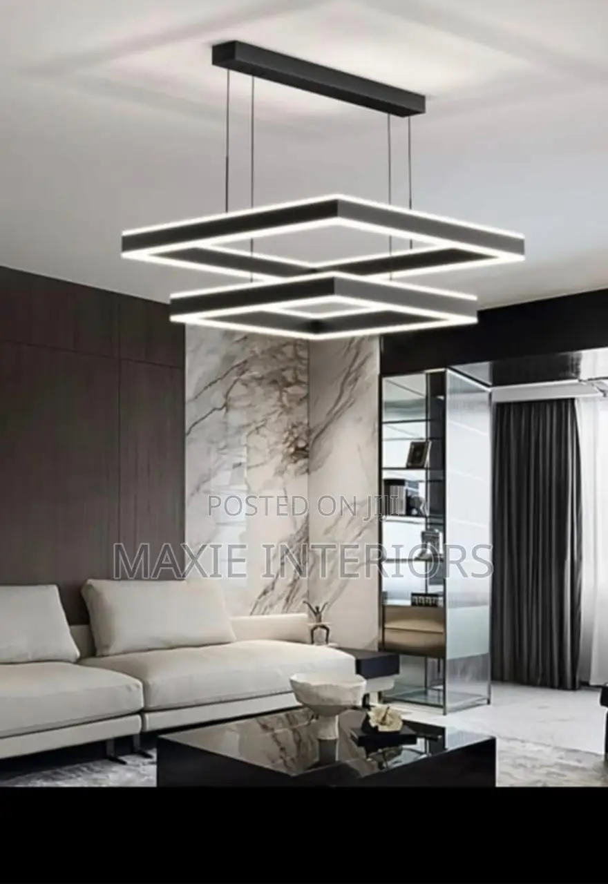 Modern Square LED Pendant Chandelier