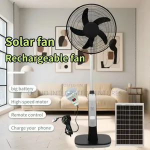 High Quality Solar Rechargeable Standing Fan