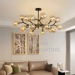 Nordic Modern Chandeliers Vintage Luxury Glass Bubble Lamp