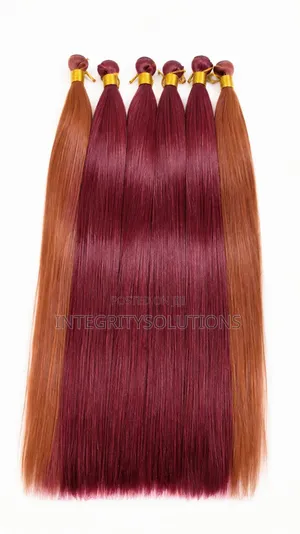 Bone Straight Attachment Burgundy Color for Braid
