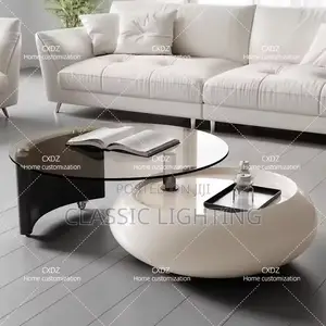 Nordic Elegant Coffee Table Round Sets Premium Beauty Coffee Table