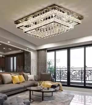 Modern Luxury Living Room Crystal LED Ceiling Chandelier