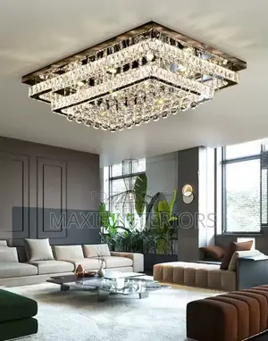 Modern Luxury Living Room Crystal LED Ceiling Chandelier