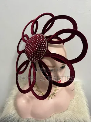 Wine Color Ring Facinator