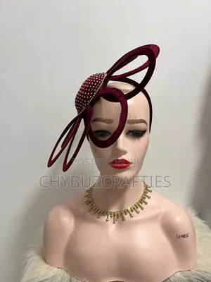 Wine Color Ring Facinator