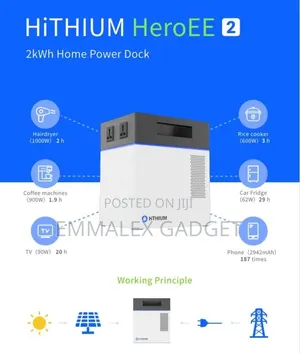 HiTHIUM HeroEE 2 (2kWh ,2000Wh) Portable Power Station