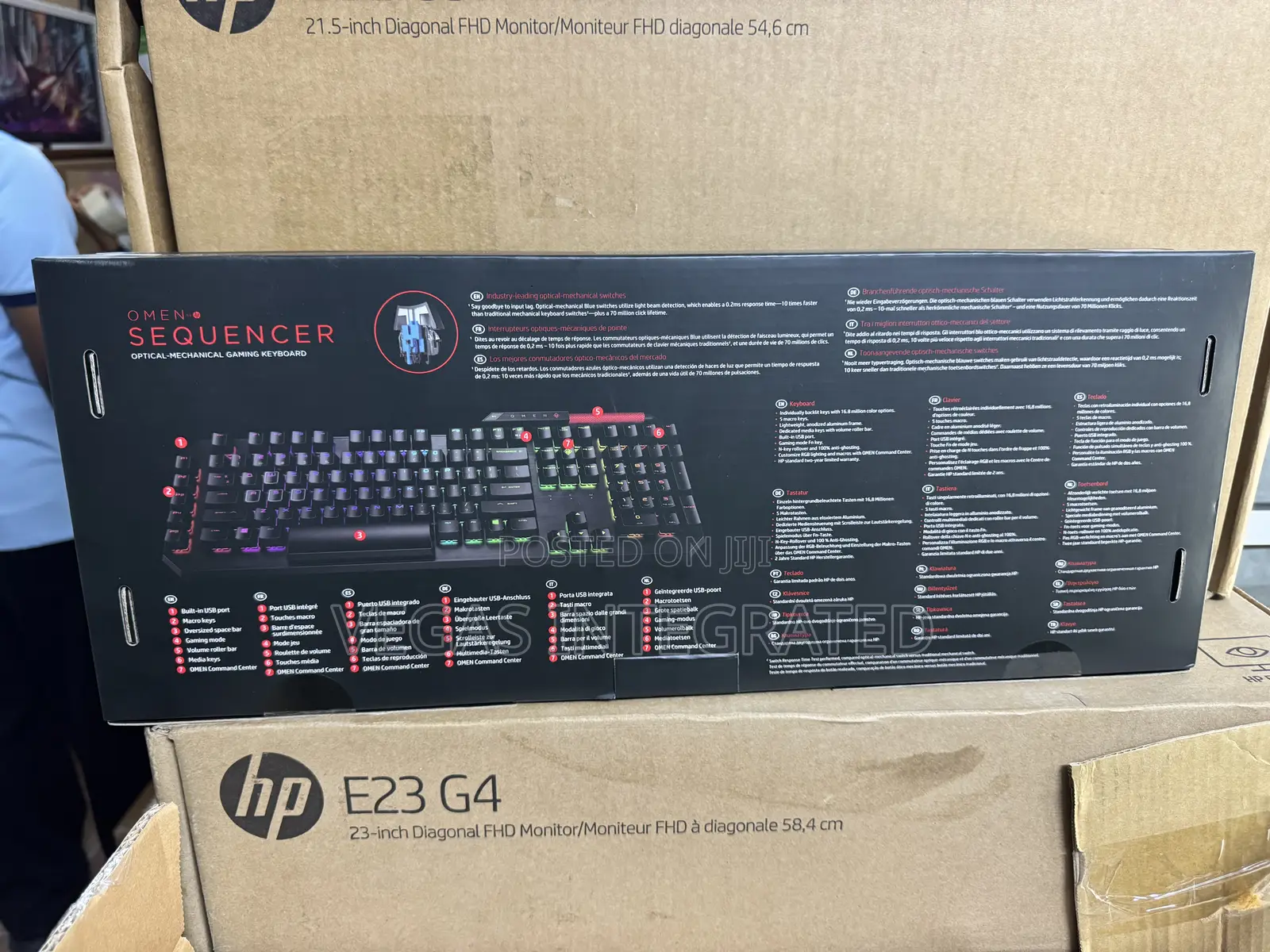 HP Omen Sequencer Optical Mechanical Gaming Keyboard