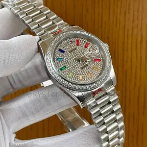 ROLEX Quality Luxury Men Automatic Engine Iced Face Wristwatch
