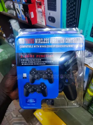 USB Twins Wireless Vibration Game Pad (Controller)
