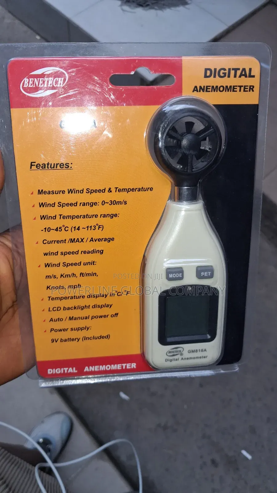 Anemometer Get From Powerline Global Company Today