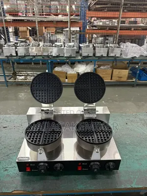 Double Industrial Waffle Maker