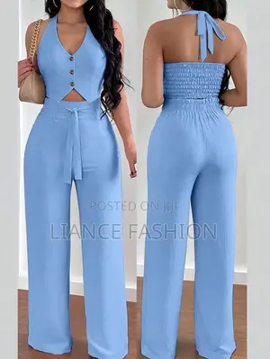 Pants and Crop Blazer Top