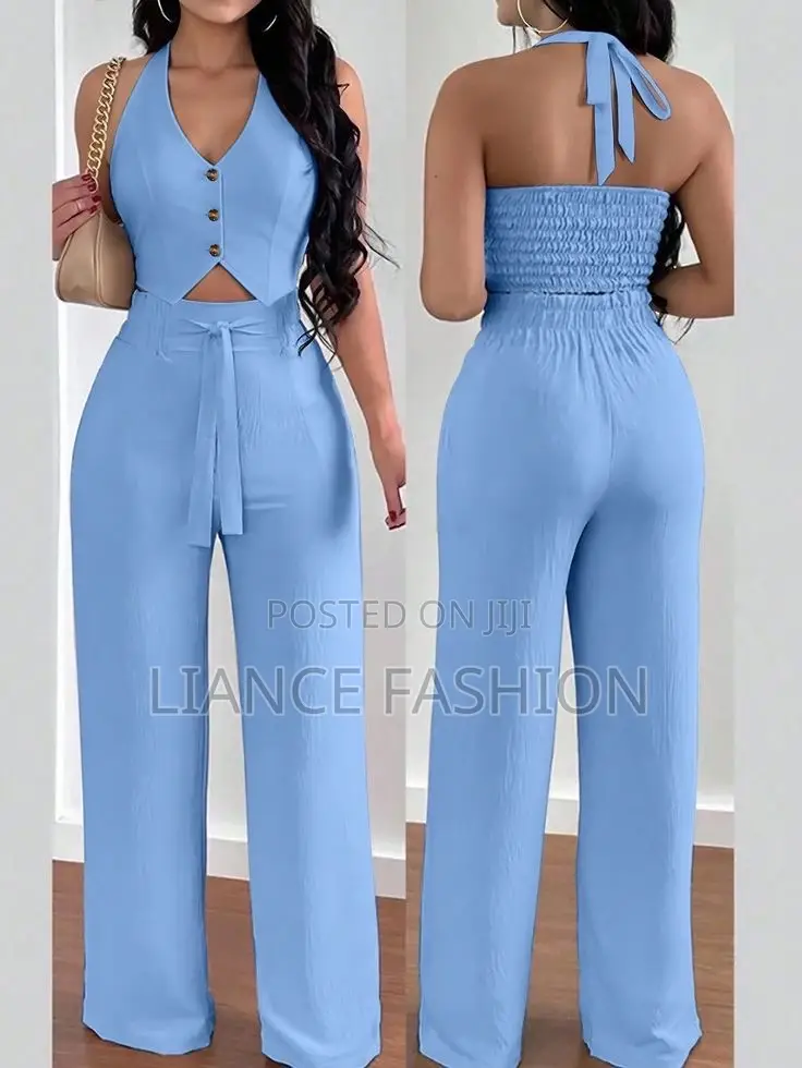 Pants and Crop Blazer Top