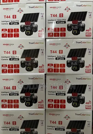 4-Lens AI Solar CCTV Camera-4g Wireless Camera 3ptz Rotating 12Mp