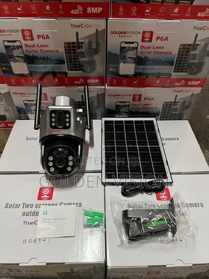 Solar PTZ CCTV Camera, Ultra HD Dual Lens, Night Vision, Waterproof