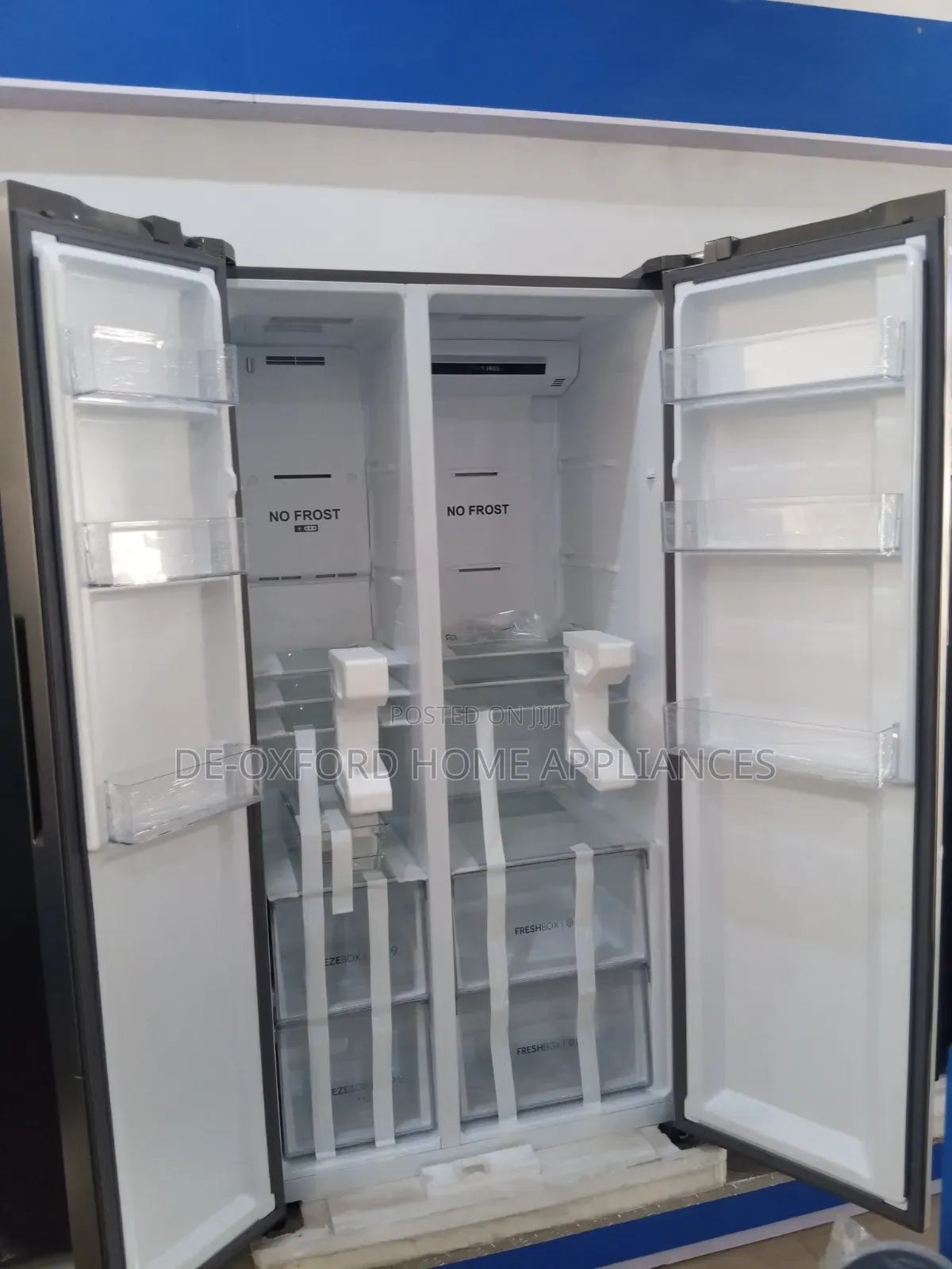 Haier Thermocool Side by Side Refrigerator Silver Colour