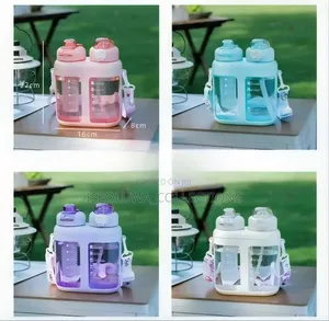1600ml 2-in-1 Large Capacity Water Bottle With Strap