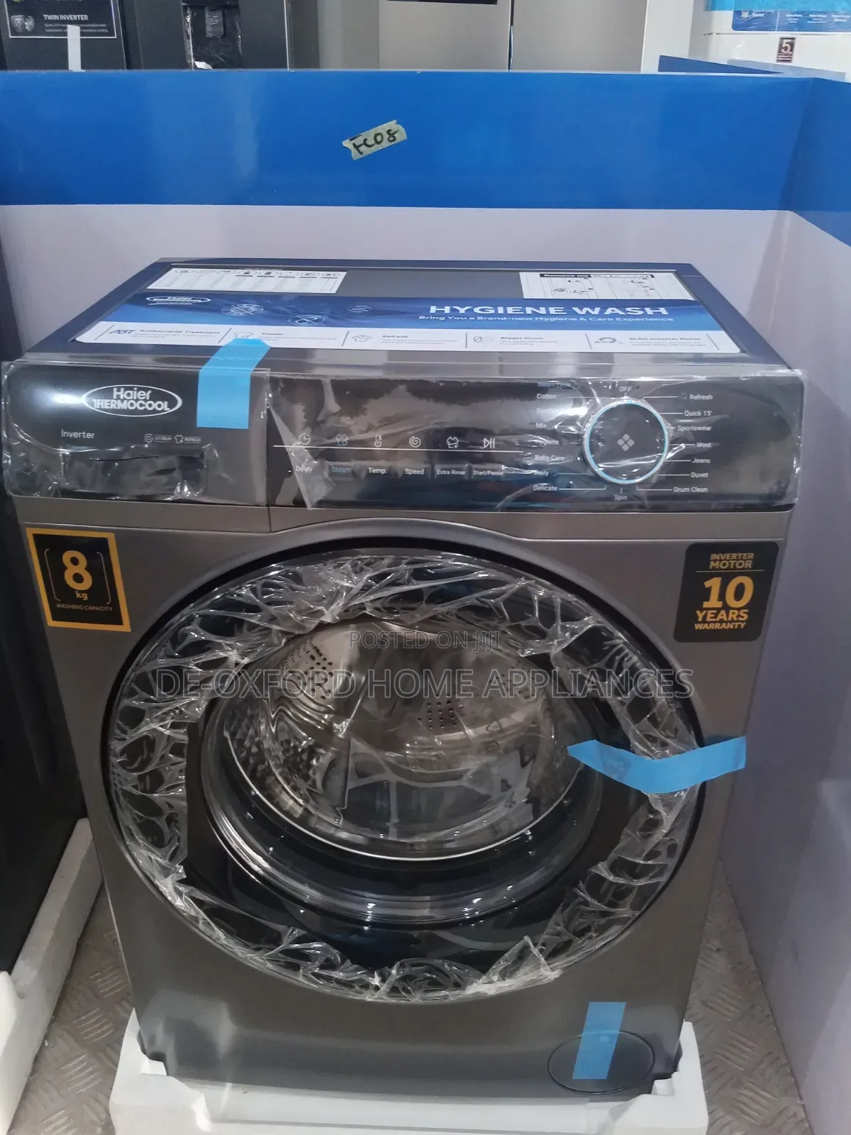 Haier Thermocool 8kg Inverter Automatic Front Load Washing Machine