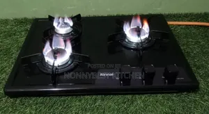 Korean Neatly Used 3 Burners Table Gas Cooker, Auto Ignition.