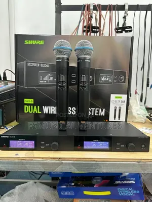 Original Shure SLX-D4-D Beta58a Dual Digital Wireless System