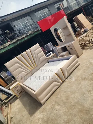 6by6 Set of Padded Bed Frame