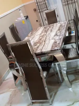TOP Quality Luxury Marble Dining Sets With 6 Chairs
